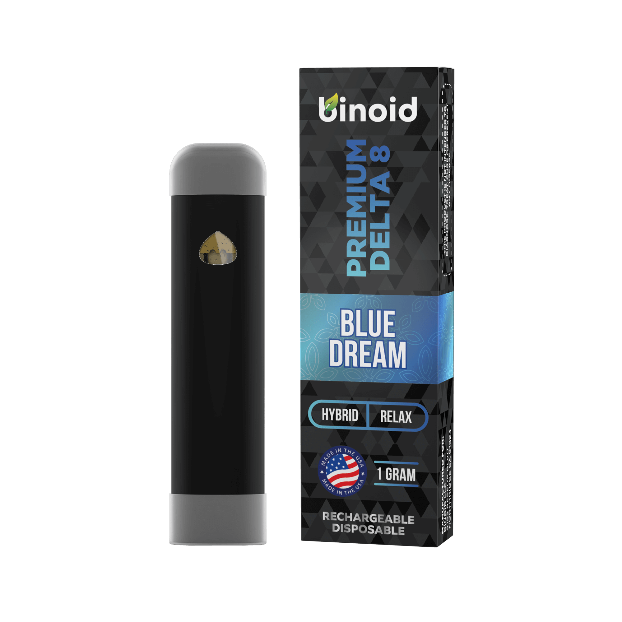Binoid CBD Delta 8 THC rechargeable disposable vape