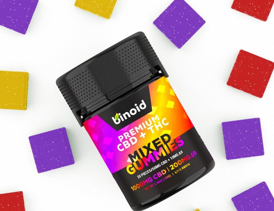 Binoid CBD Delta 9 THC Gummies bottle