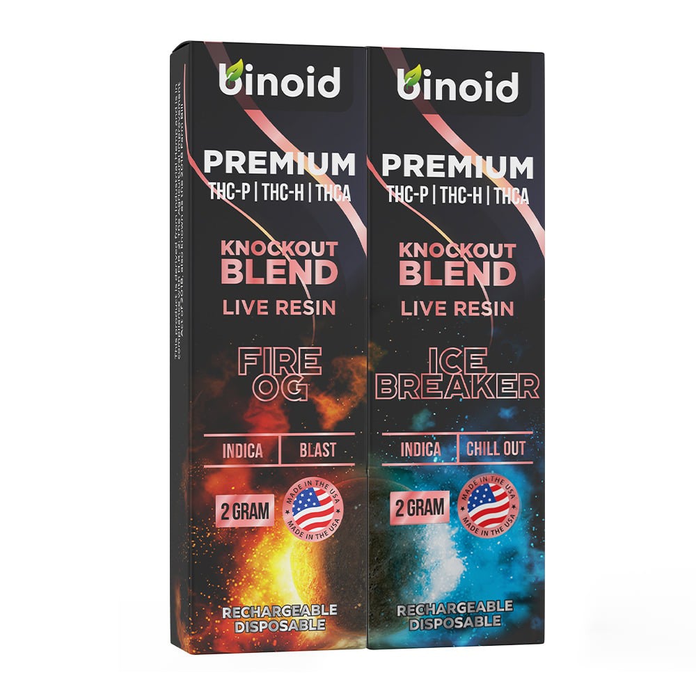 Knockout Blend live resin disposable bundle