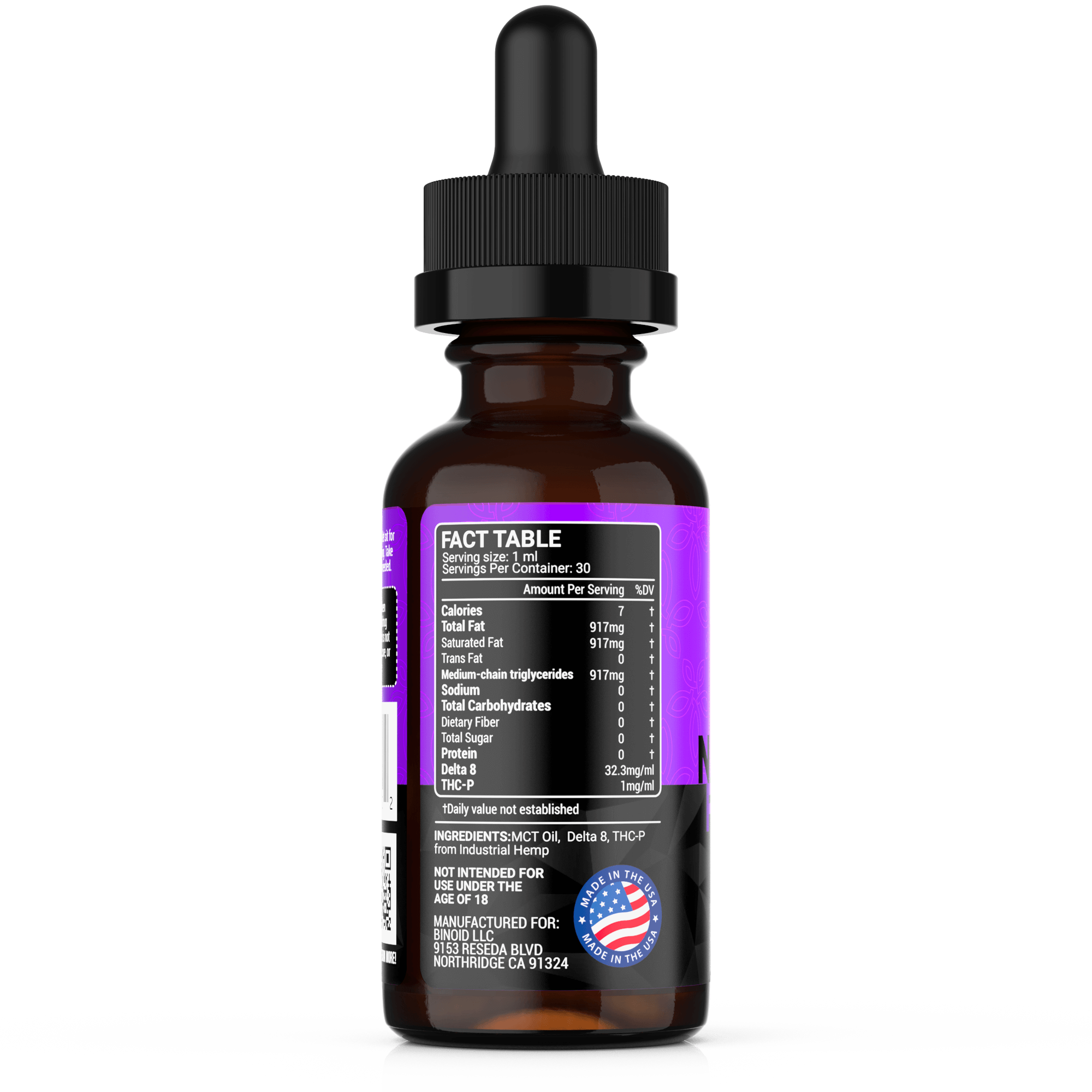 THC-P tincture 1000mg bottle