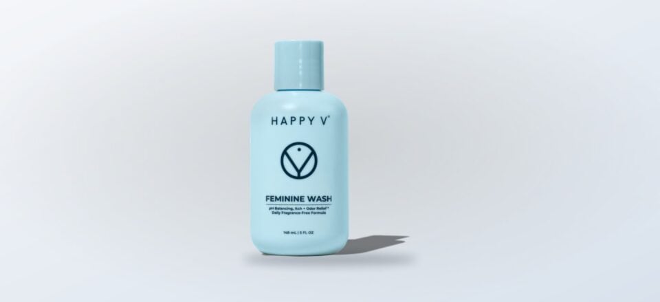 Happy V Feminine Wash bottle