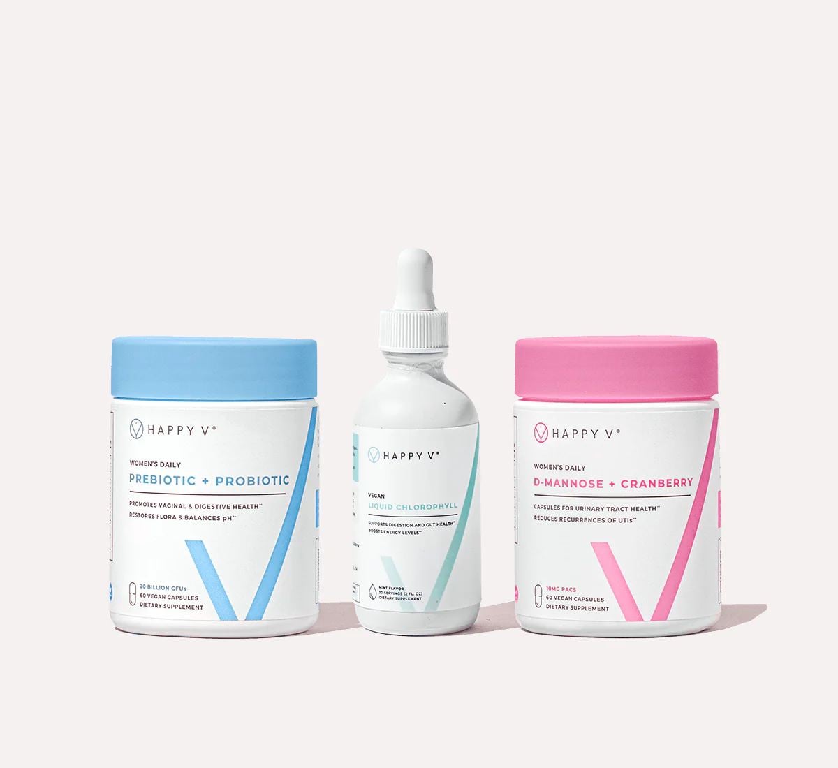 Happy V Refresher Kit with wellness supplements