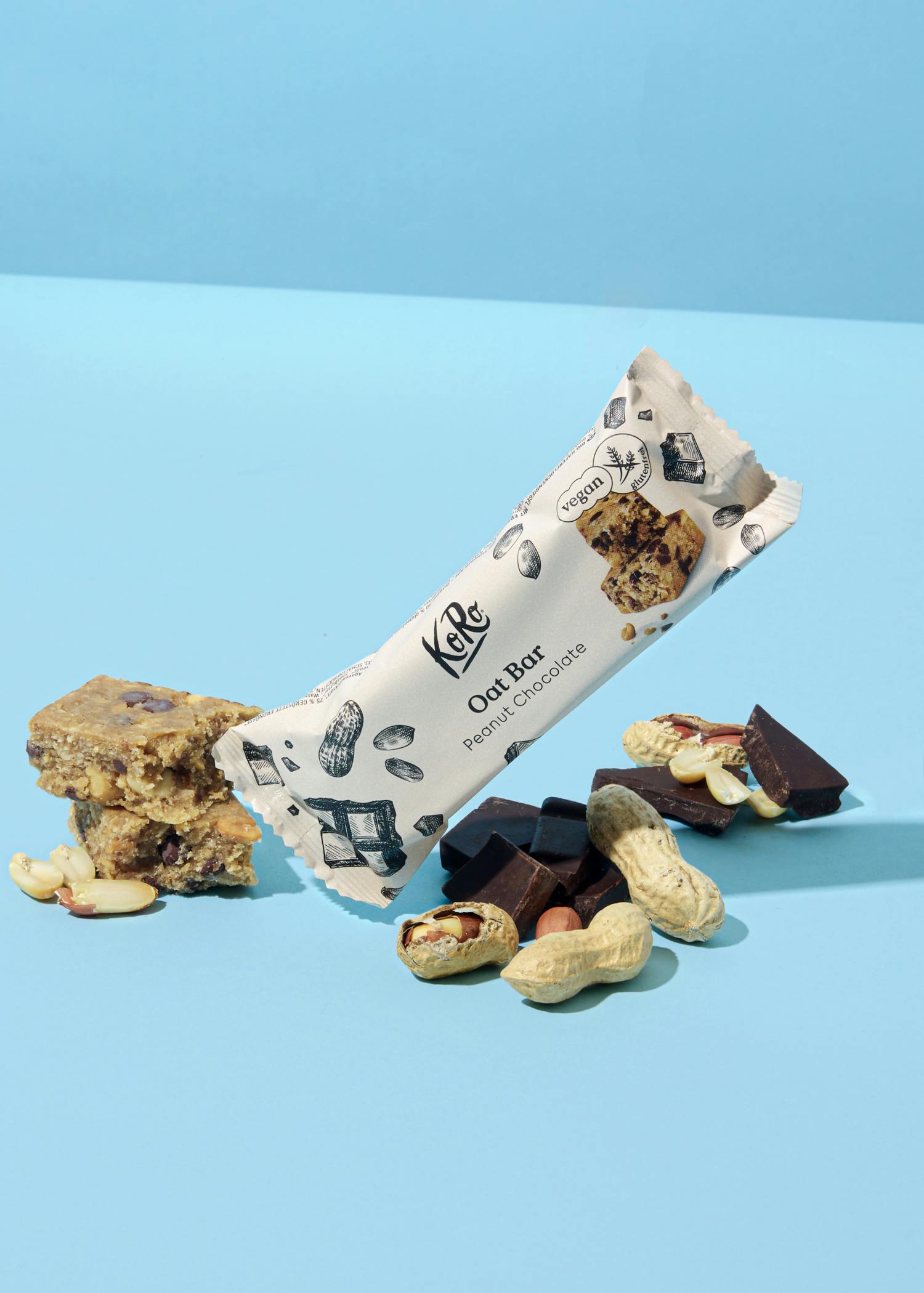 Bio Oat Bar Peanut Chocolate von Korodrogerie als einzelner Snack