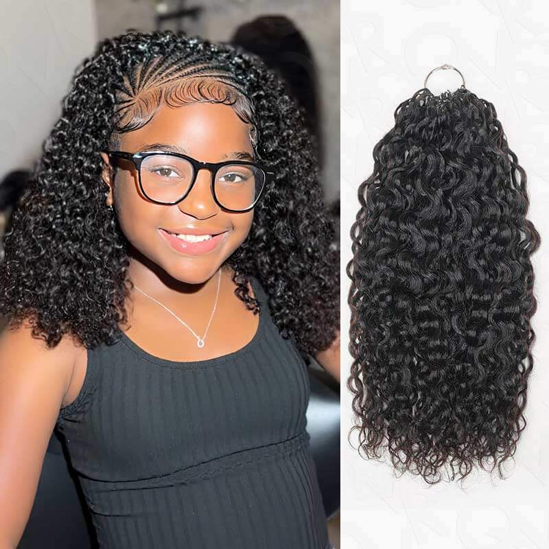 QVR Twist Curly natural black crochet hair
