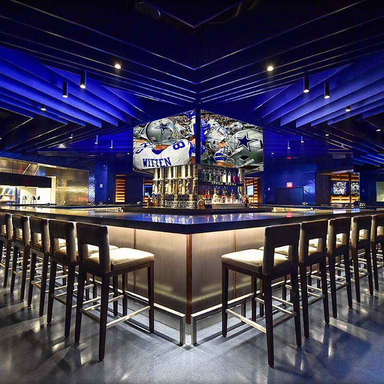 Interior of a bar at AT&T Stadium