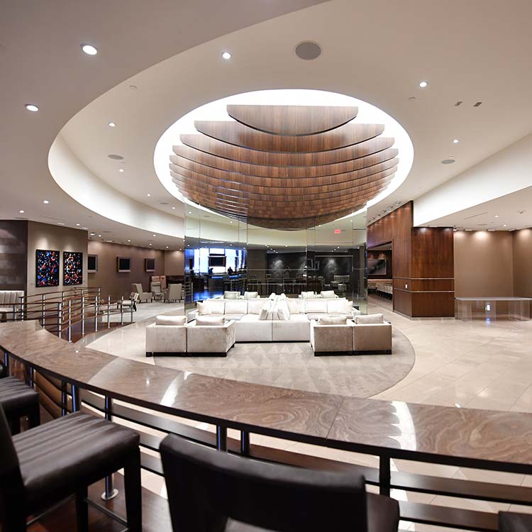 Owner’s Experience tour area at AT&T Stadium