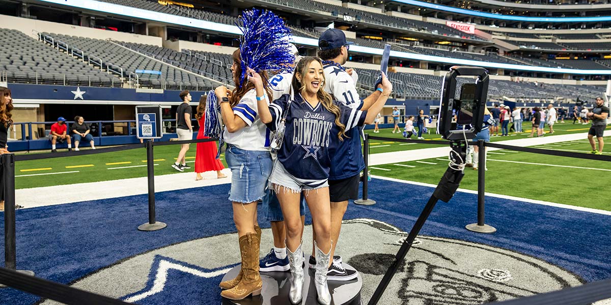 Rally Days visitors at the Dallas Cowboys field