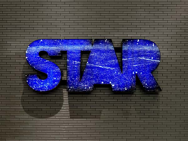 Aitken Star artwork displayed at AT&T Stadium