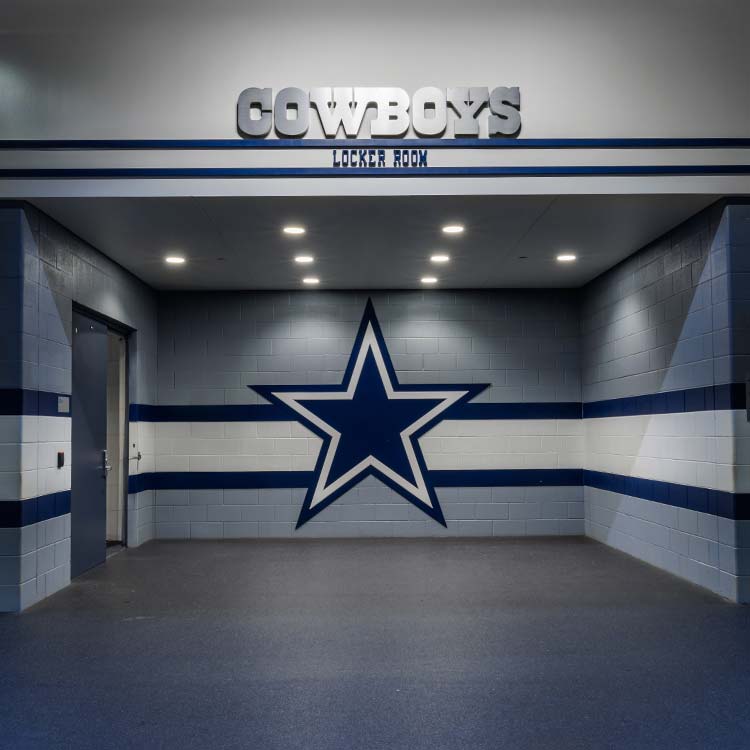 Ticket window hallway at AT&T Stadium