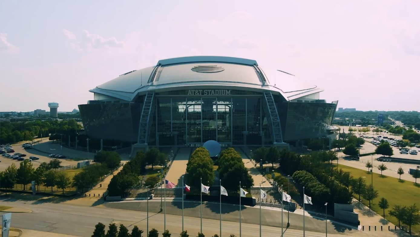 A view of AT&T Stadium during a stadium tour