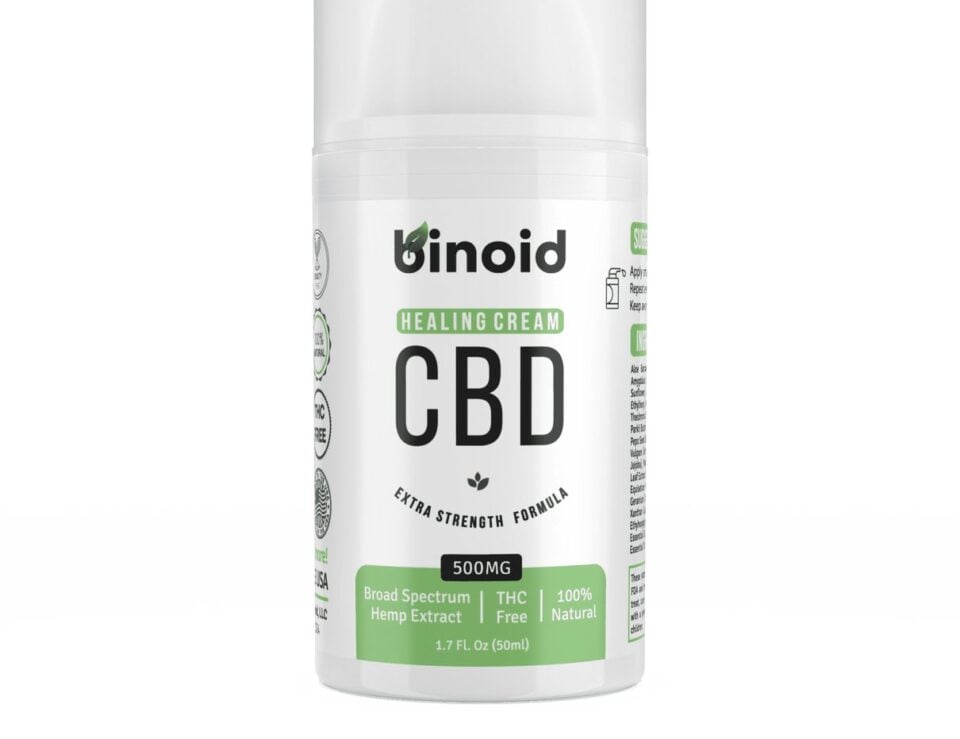 Binoid CBD Healing Cream Extra Strength container