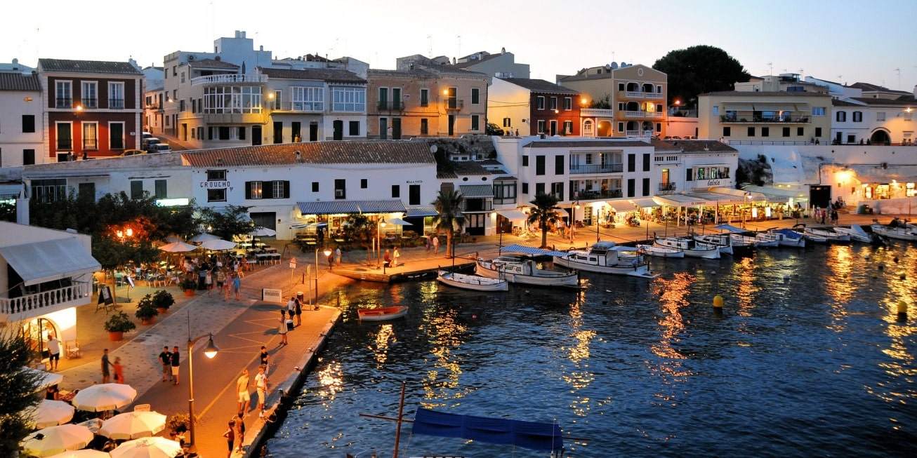 Harbour at Mahon on Menorca