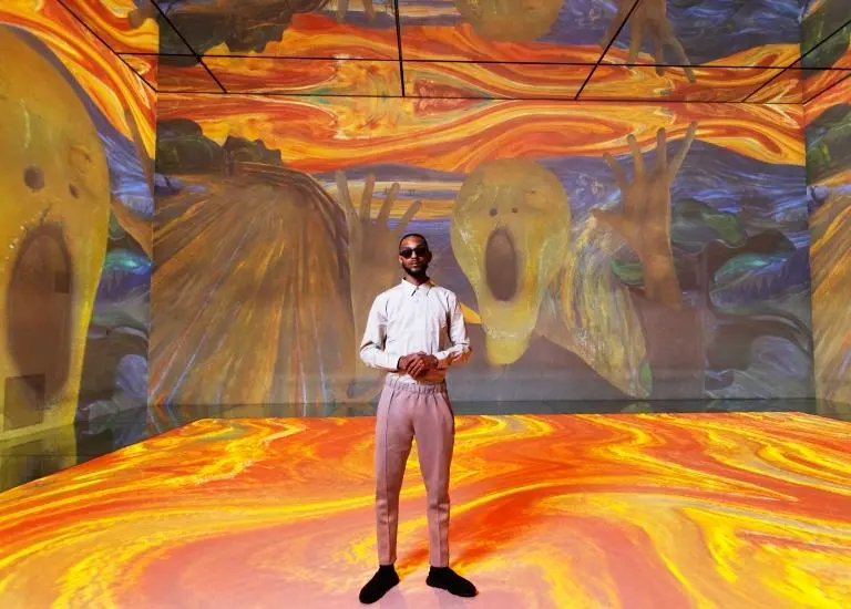 Immersive artwork associated with Frameless Beyond Reality