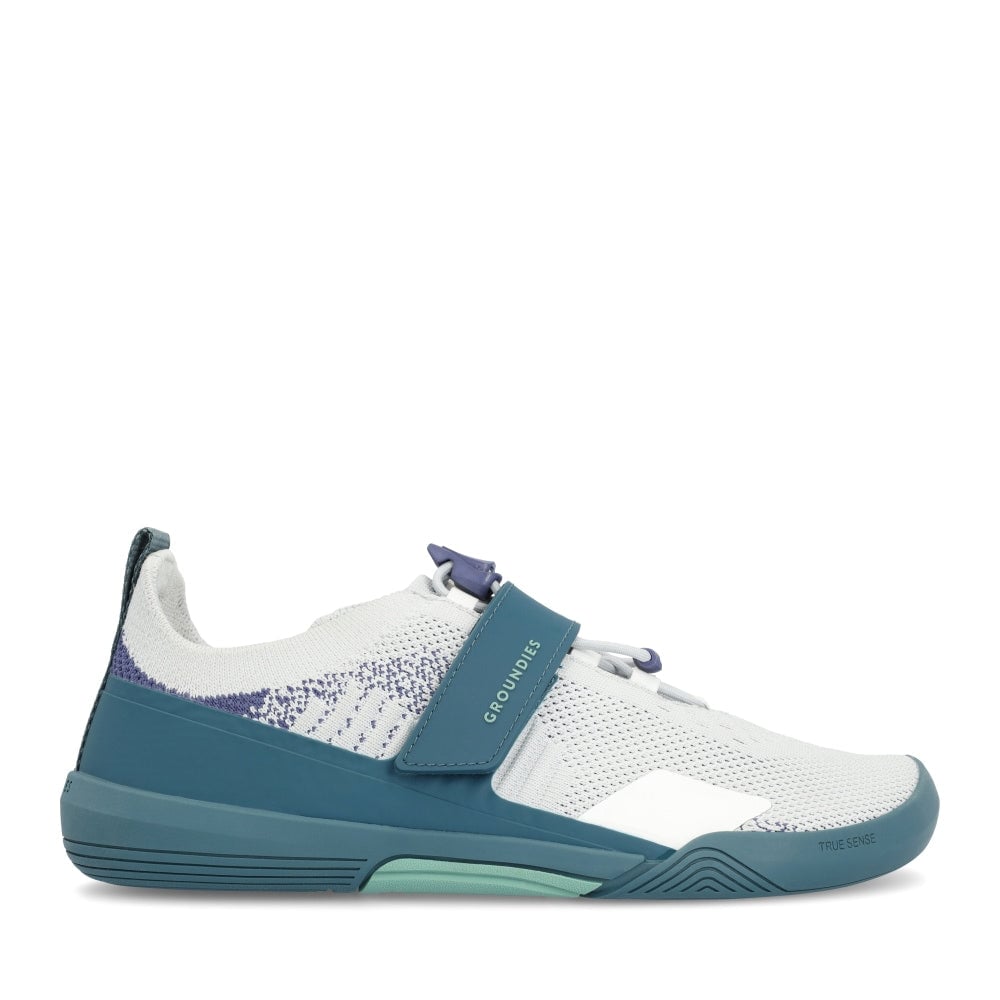 Groundies G-Flex Women in Stone and Teal as a single shoe product photo