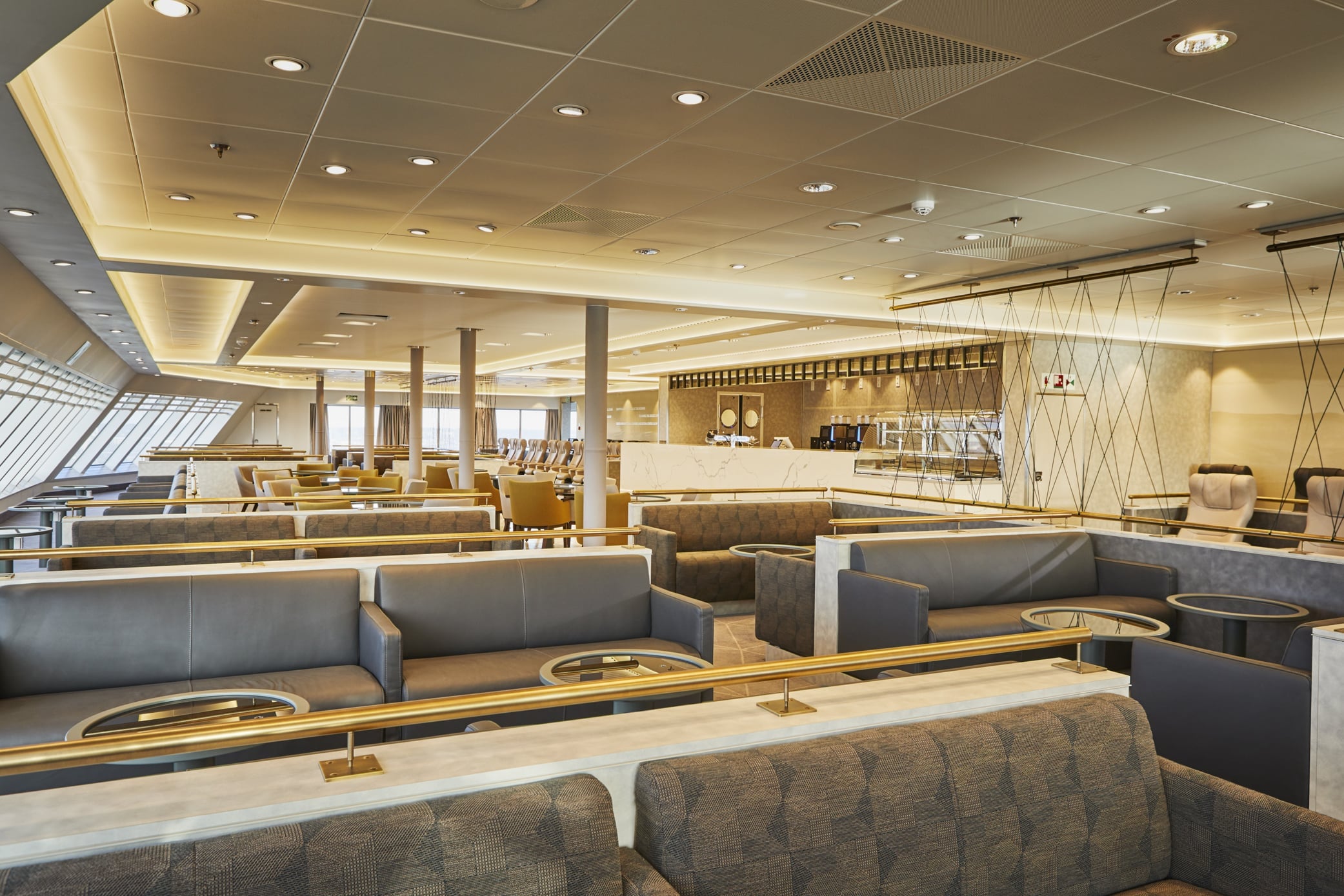 Club Class lounge aboard an Irish Ferries ship
