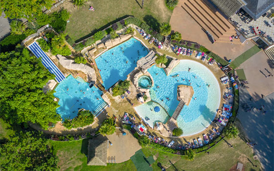 Pool at Domaine des Ormes holiday park