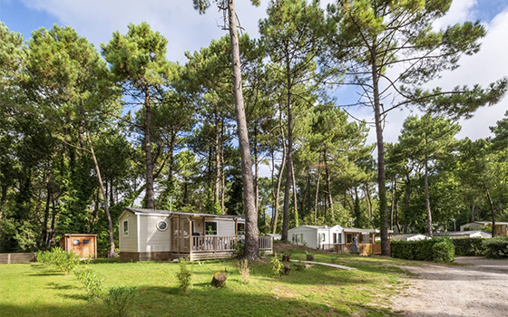 Holiday accommodation at La Dune Blanche campsite