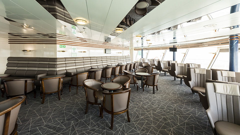 Club Class seating aboard Isle of Inishmore
