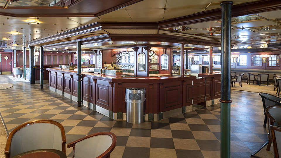 O’Flahertys bar aboard Isle of Inishmore
