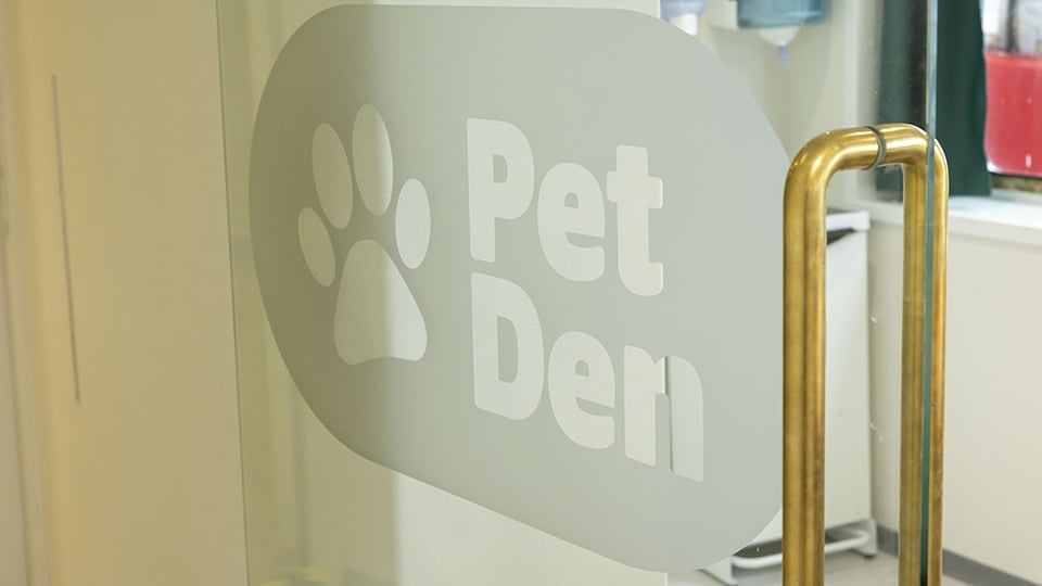 Pet Den sign aboard Isle of Innisfree