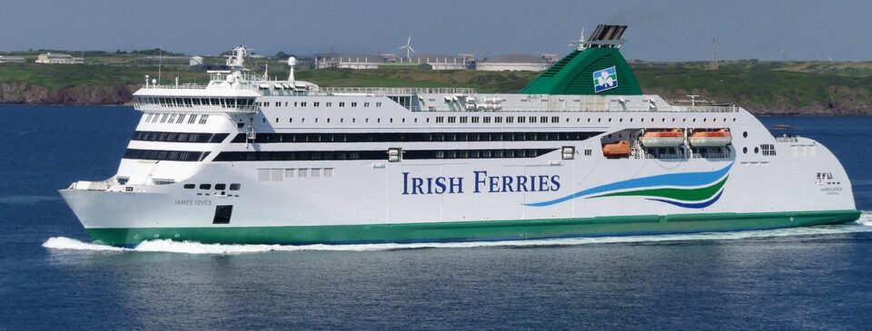James Joyce ferry at sea