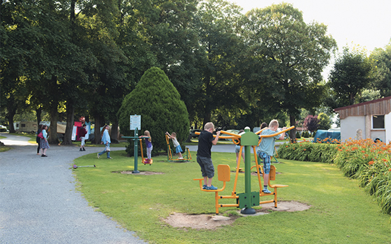 Outdoor space at La Bien Assise holiday park