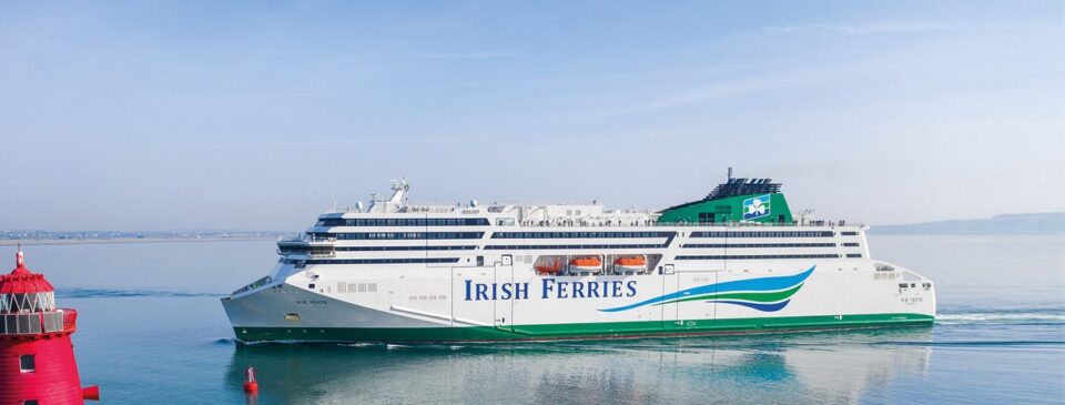 W. B. Yeats ferry sailing at sea