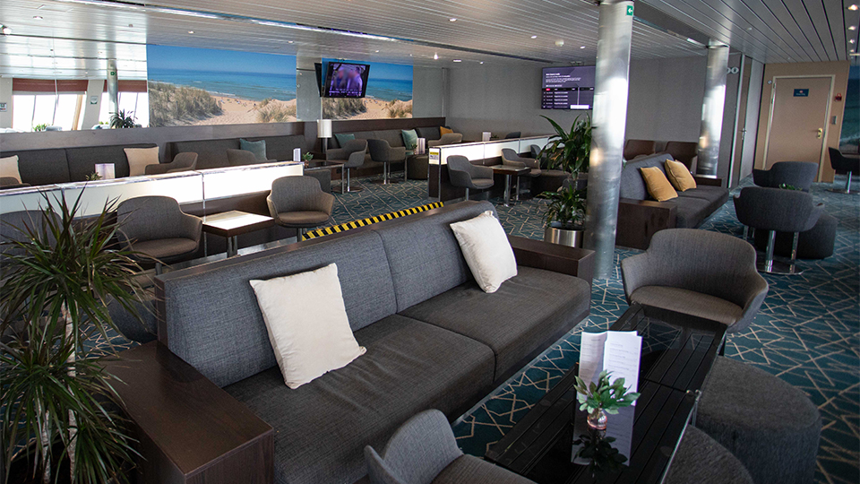 Club Class lounge aboard the James Joyce