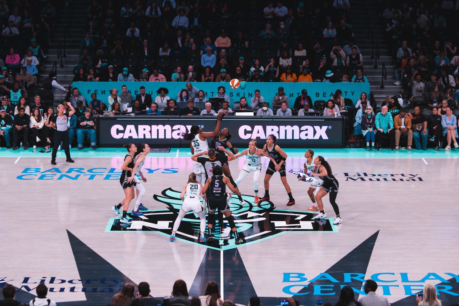 New York Liberty basketball game at Barclays Center