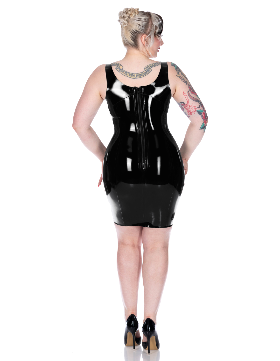 Can-Can Dress with a frilled neckline