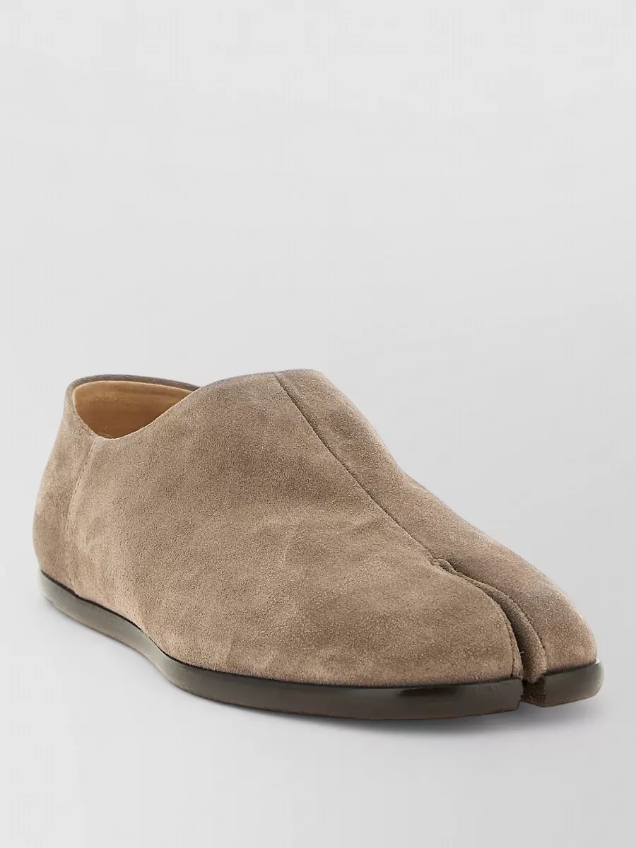 Maison Margiela leather tabi loafers