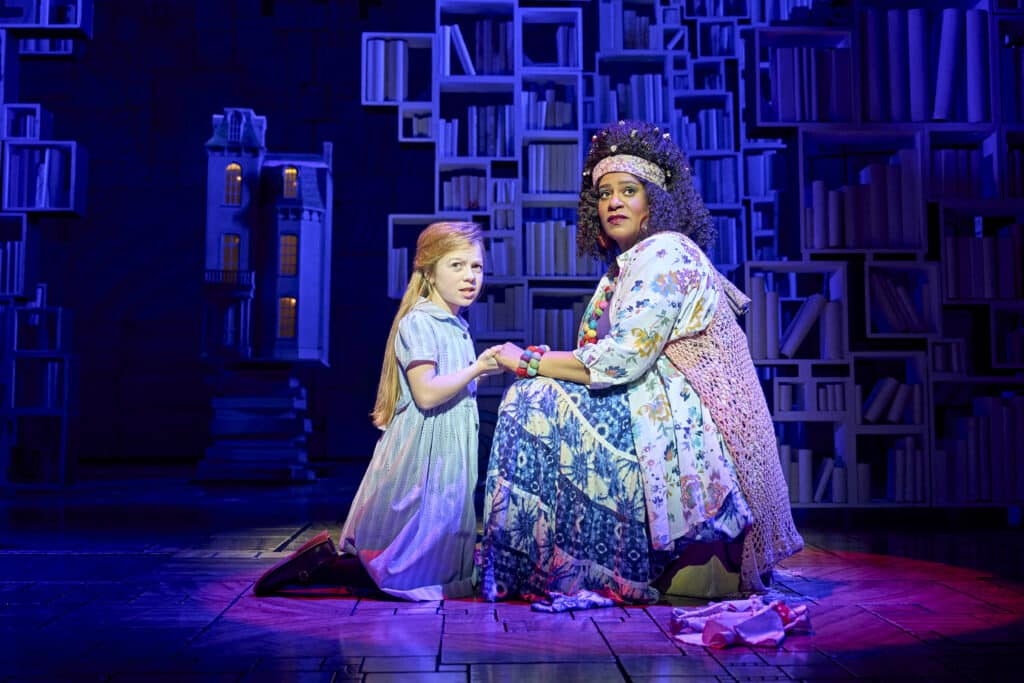 Bonnie Harper as Matilda during a stage scene