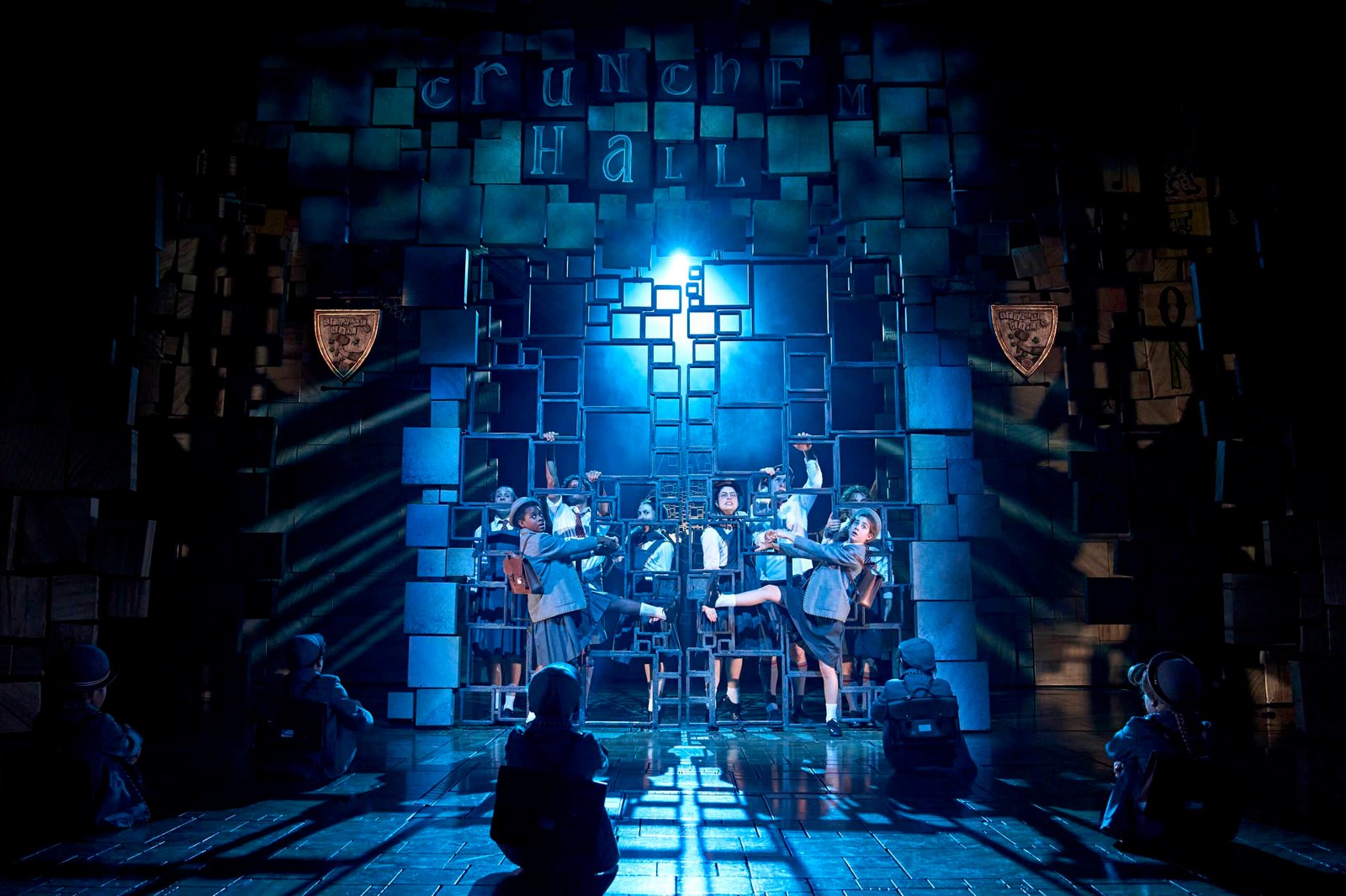 Matilda cast in a scene from the London production