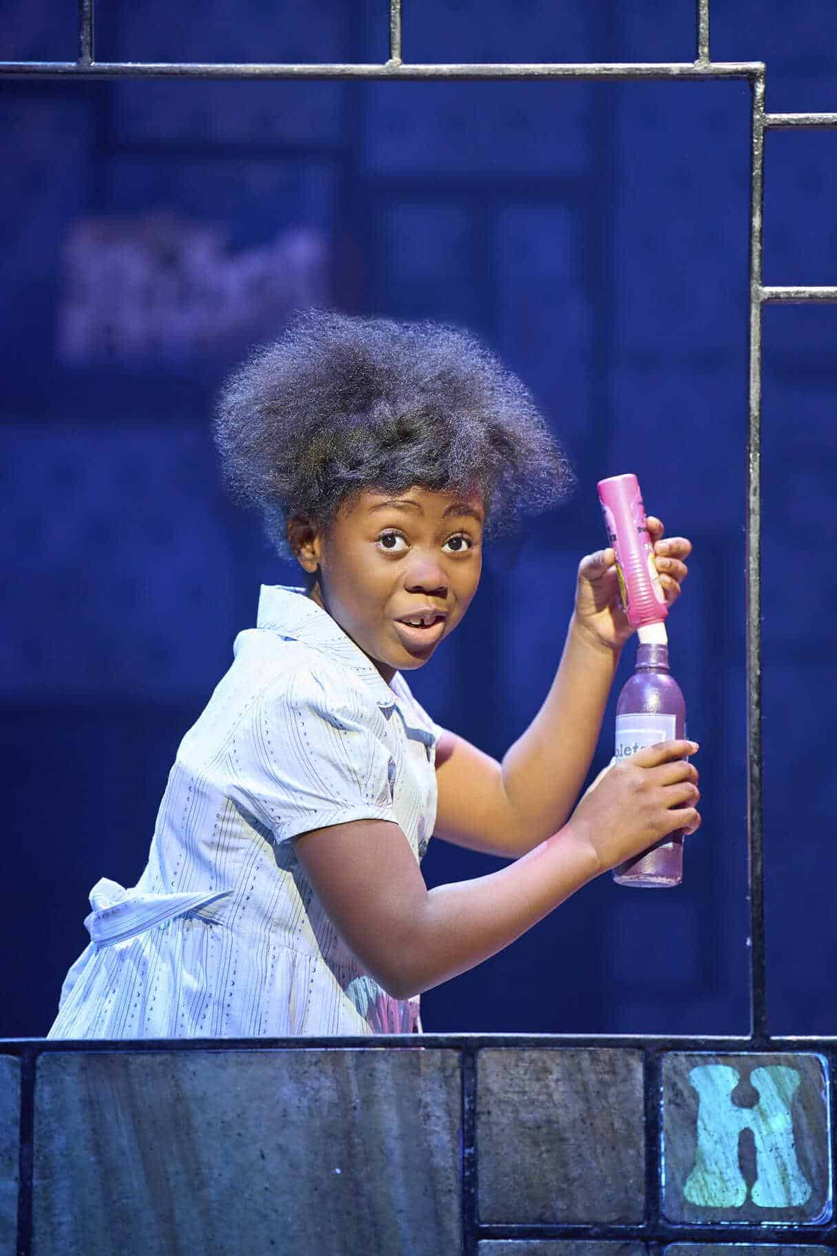 A dramatic stage moment from Matilda The Musical