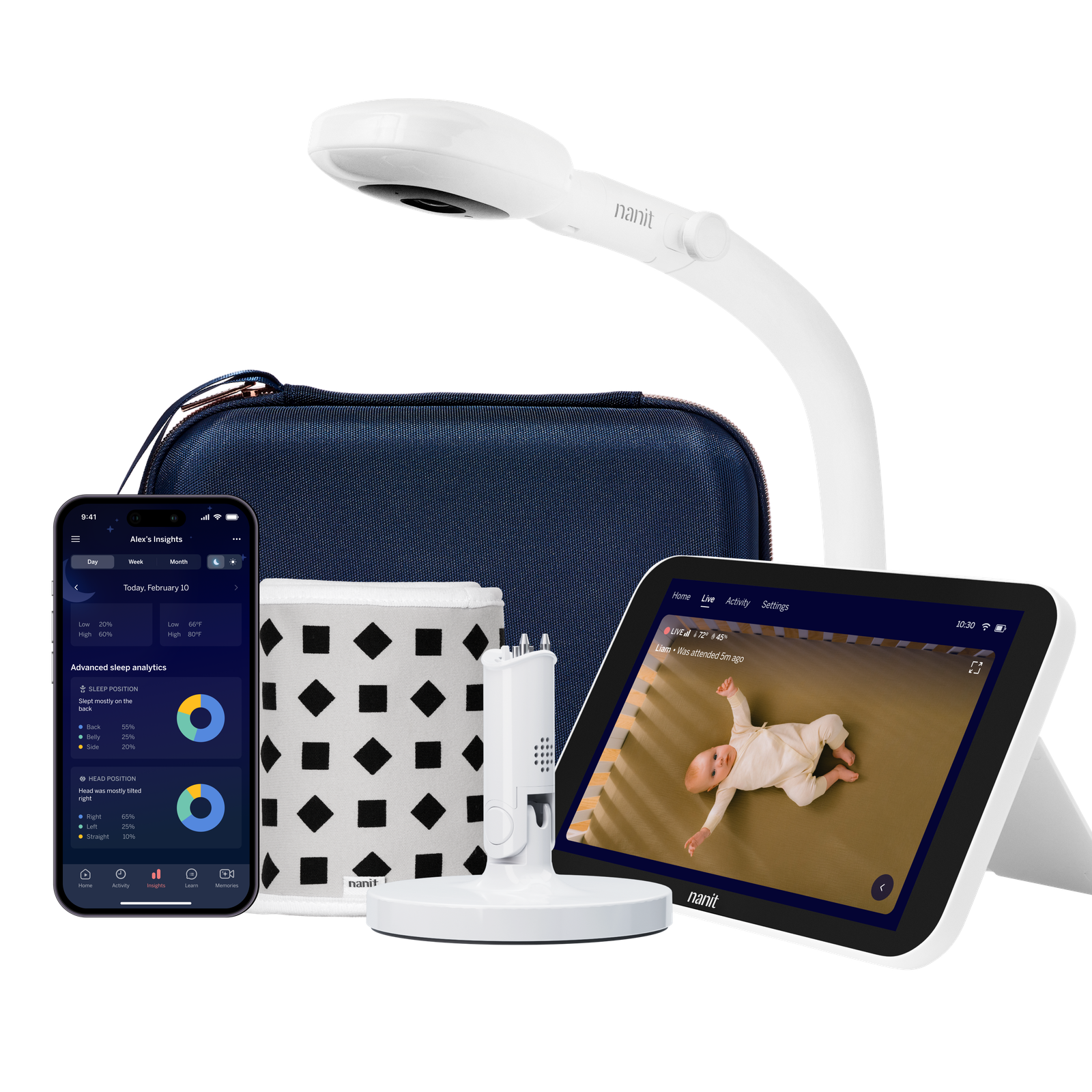 Nanit Best Sellers Bundle with monitor accessories