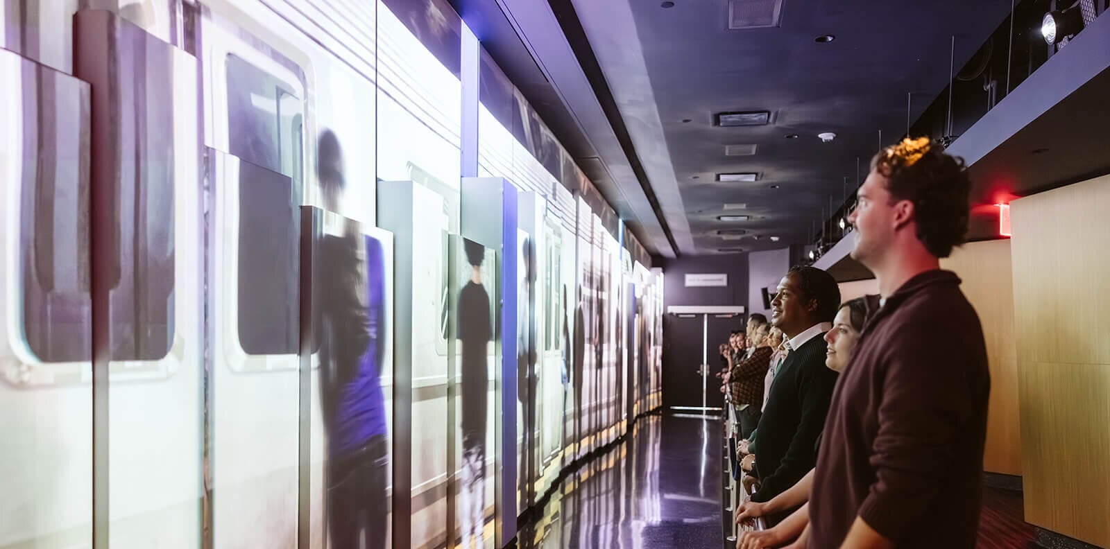 Visitors viewing the city at One World Observatory