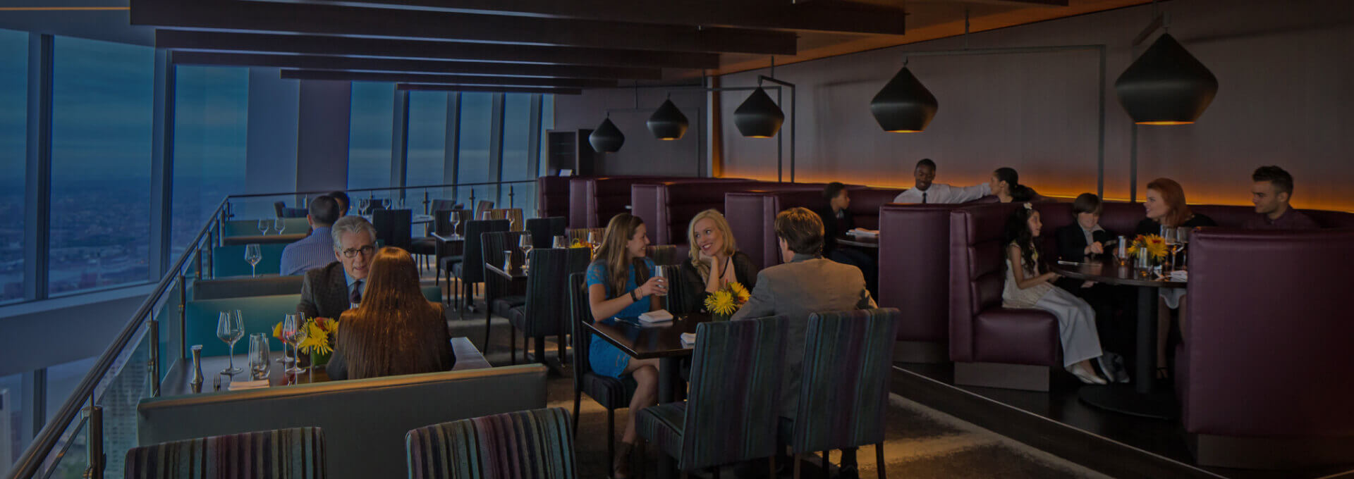 Dining room at One World Observatory