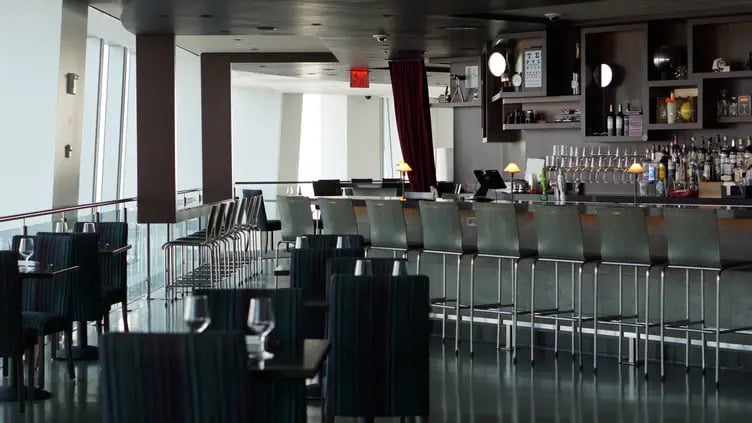 A set table at ONE Dine