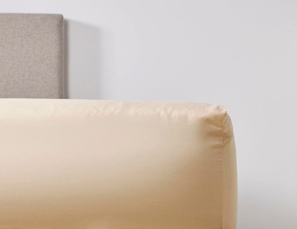 Almond Ivory fitted sheet from PeachSkinSheets