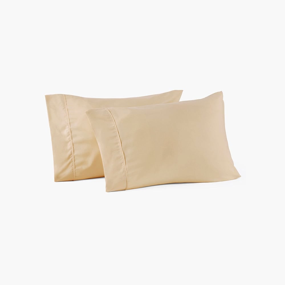 Almond Ivory pillowcase set from PeachSkinSheets