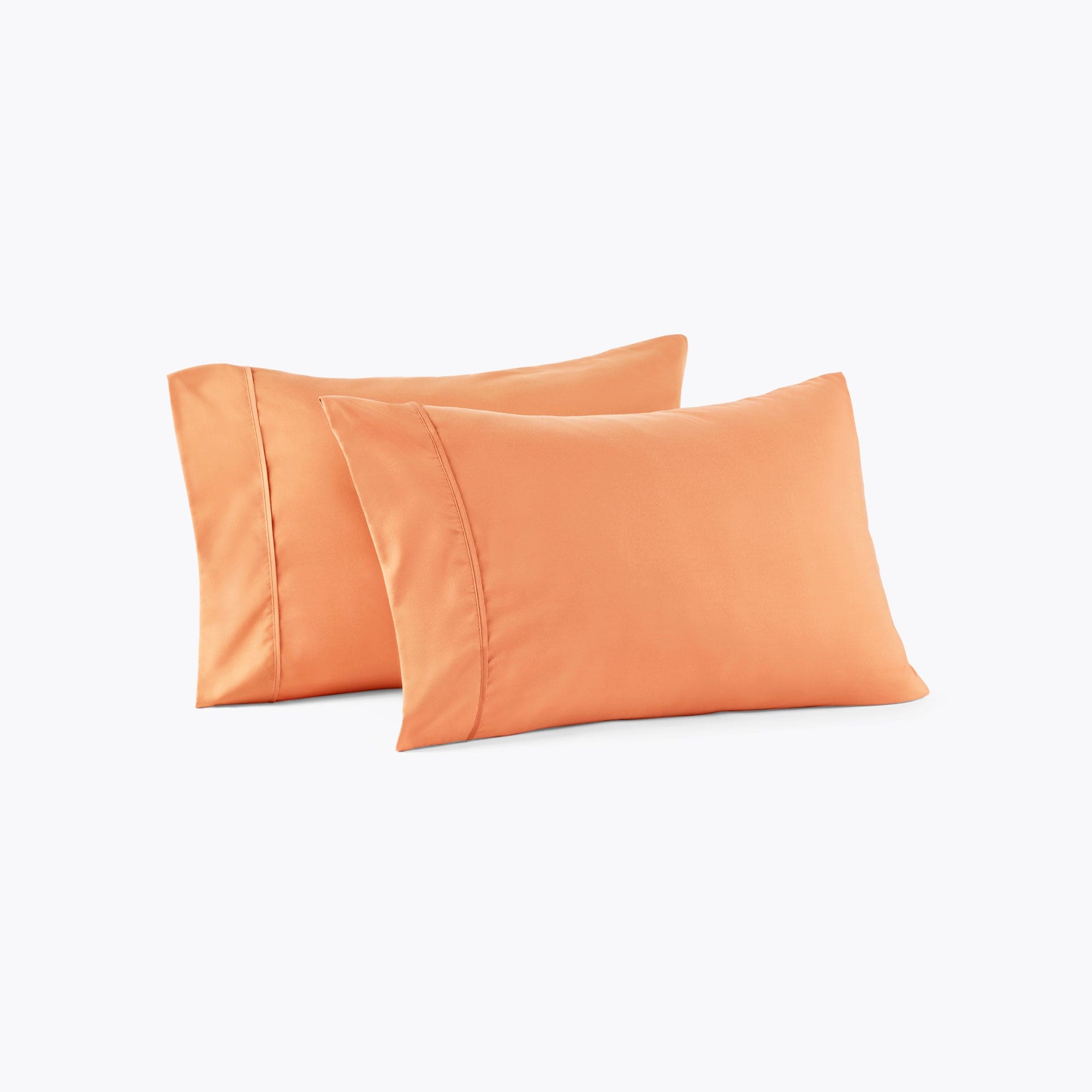 Apricot Wash PeachSkin pillowcases arranged on a white background