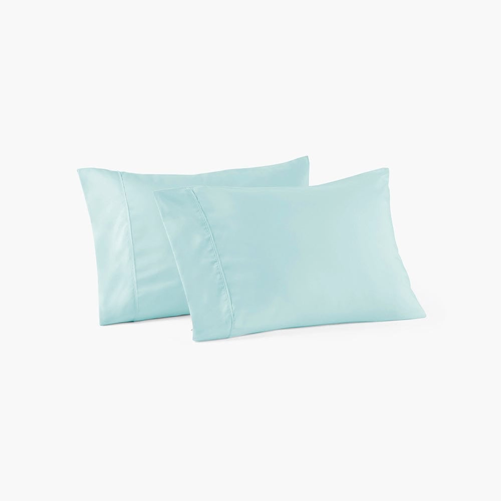 Beach Blue pillowcase set from PeachSkinSheets