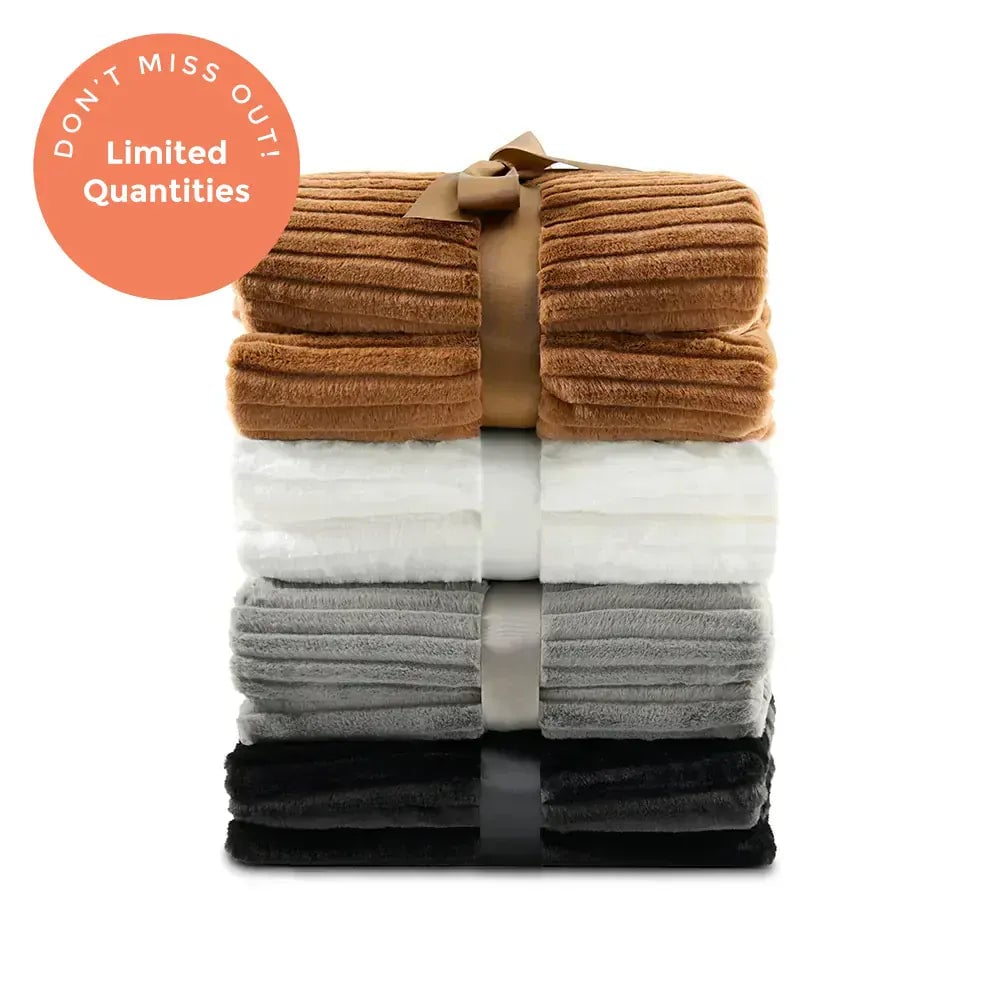 PeachSkinSheets oversized throw blanket shown as a standalone bedding layer