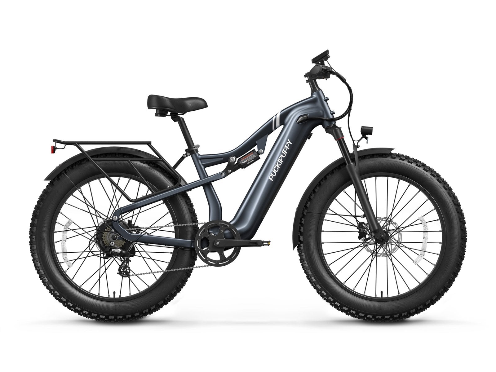 Metallic gray Puckipuppy Labrador Pro electric bike