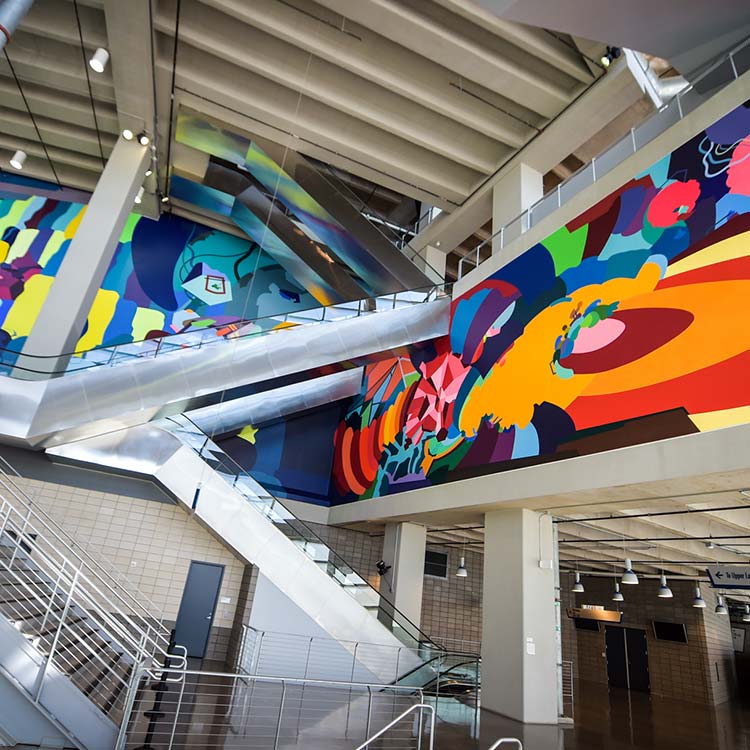 Art tour at AT&T Stadium
