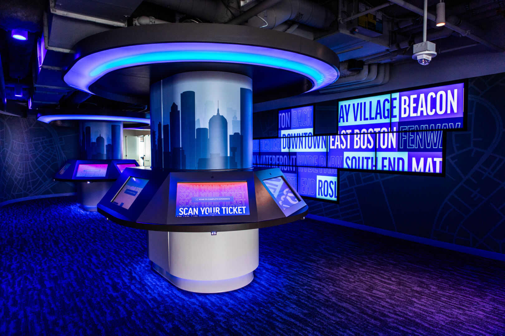 Interior event space at View Boston