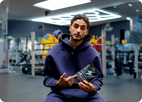Athlete photographed in a Zapply sports campaign